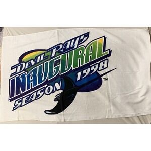MLB Tampa Bay Devil Rays Beach Towel‎ Inaugural Season 1998 Vintage RARE HTF EUC